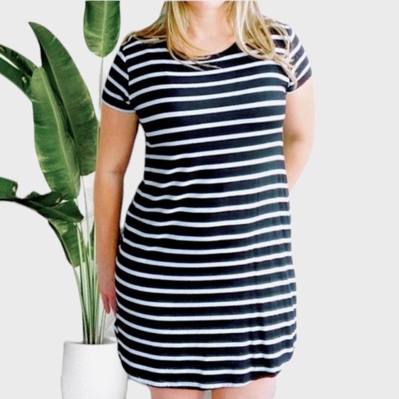 Jo & Co Super Soft Striped Shirt Dress - Picture 15 of 16